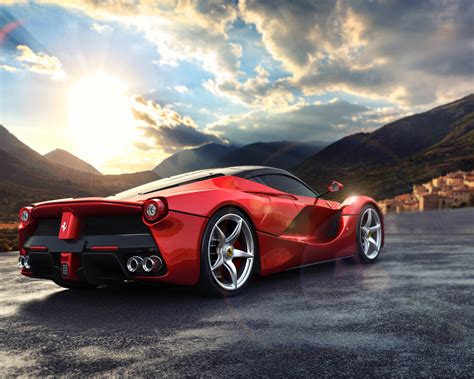 La Ferrari Rear View Wallpaperhd Cars Wallpapers4k Wallpapersimages