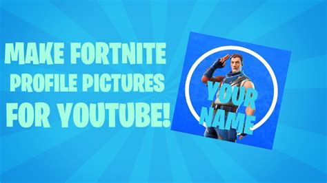 How To Make A Fortnite Profile Picture On Your Phonetutorial Youtube