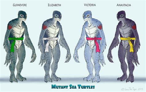Mutant Sea Turtles By Jazzthetiger On Deviantart