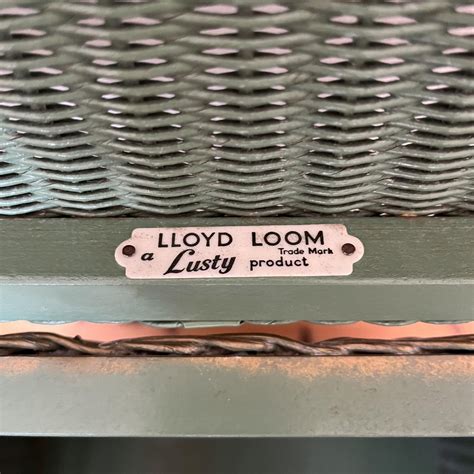 Vintage 1950s Lloyd Loom Lusty Laundry Basket Furniture Etc