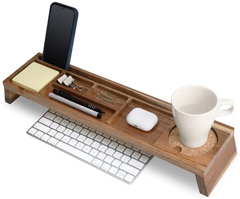 Buy Natural Wood Desk Organizer Multi Compartment Wooden Organizers