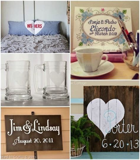 Both passionate crafters and budding artists can explore the countless options of handmade wedding gifts. 25 Unique Handmade Wedding Gifts - Mad in Crafts