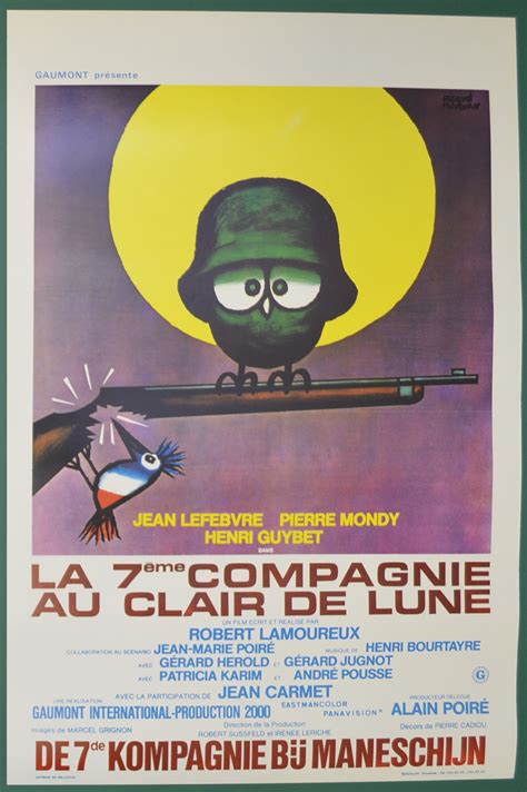 La 7 Compagnie Au Clair De Lune - La 7eme Compagnie Au Clair De Lune (Original Belgian Movie Poster