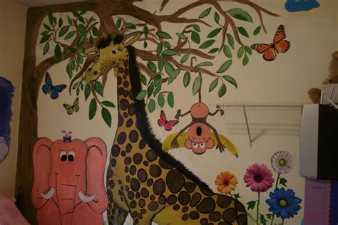 I Painted This Wall Mural In My Grandchildrens Room They Love It