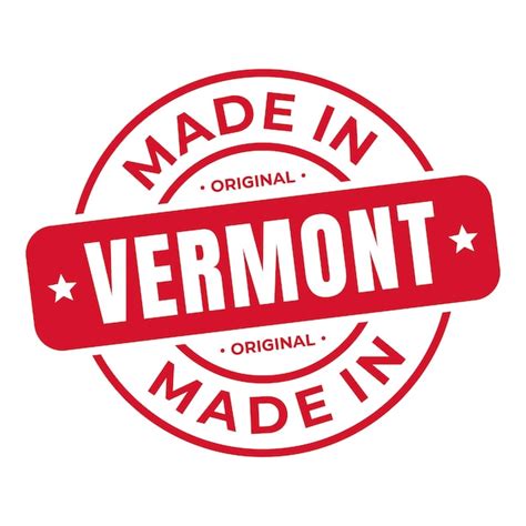 Premium Vector Made In Vermont Stamp Logo Icon Symbol Design Seal