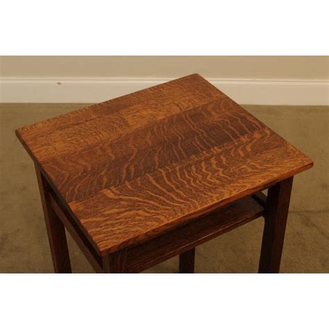 Stickley Brothers Antique Mission Oak Telephone Side Table Chairish