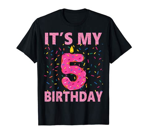 5 years old t sweet donut it s my 5th birthday fun t shirt minaze