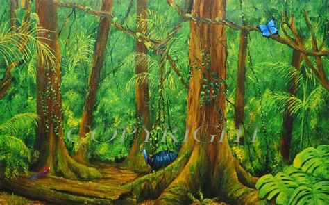 Tropical Rainforest Kuranda Kaylenne Creighton Art Gallery