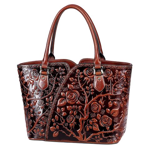 Pijushi Designer Handbags For Women Floral Purses Top Handle Handbags