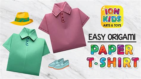Easy T Shirt Origami I Paper T Shirt For Kids Youtube