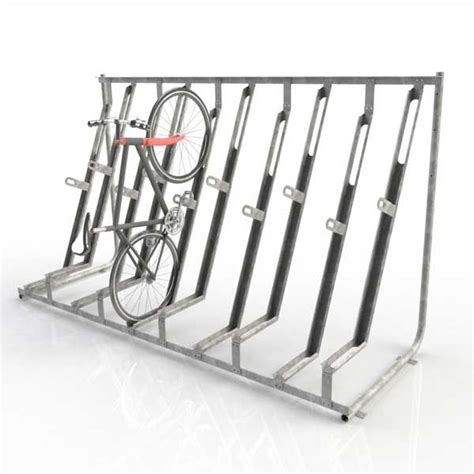 Manufacturer of commercial bike parking products, bike racks, and bike storage for apartments, schools, universities, and government use. FalcoVert-Plus Semi Vertical Cycle Rack | Outdoor bike ...