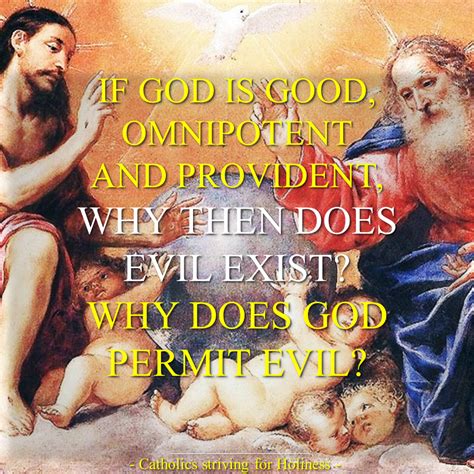 Short Catholic Answers On Gods Goodness And The Existence Of Evil