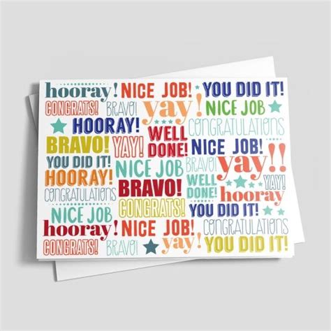 Colorful Bravo Congratulations By Cardsdirect Diagonal Stripes