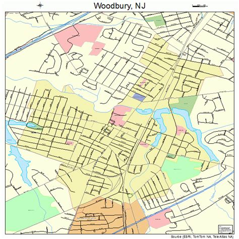 Woodbury New Jersey Street Map 3482120