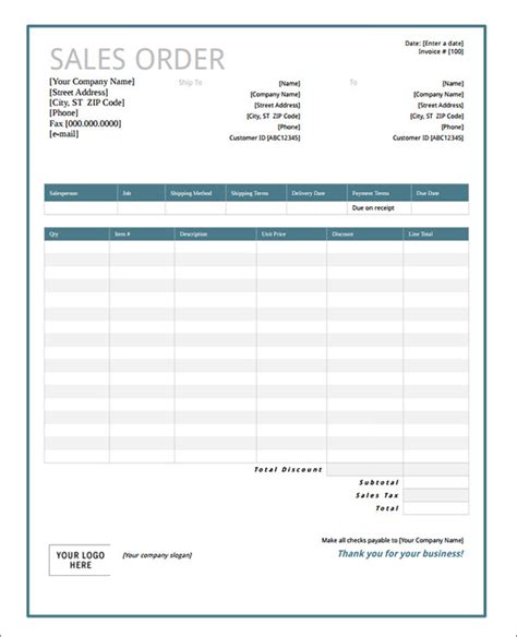 6 Microsoft Excel Order Form Template Excel Templates Ordering Form