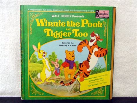 Winnie The Pooh And Tigger Too Original Disneyland Records Vinyl