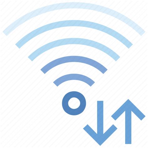 Arrows Connection Hotspot Signal Up And Down Wifi Wireless Icon