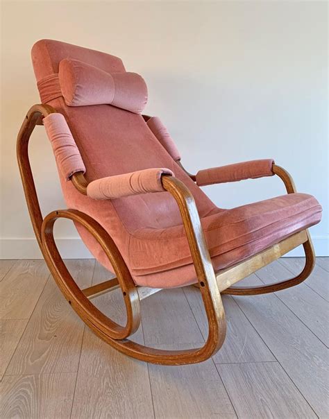 The classic rocking chair is one timeless and, frankly, criminally underrated form of premium comfort seating. Danish Modern Midcentury Bentwood Rocking Chair in Pink ...