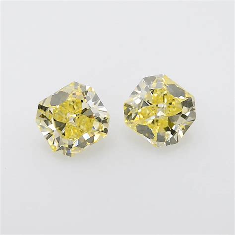 608 Carat Fancy Intense Yellow Diamonds Radiant Shape Vs2 Clarity