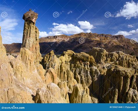Rock Pillar Formations In Moon Valley Stock Photo Image Of Mountain