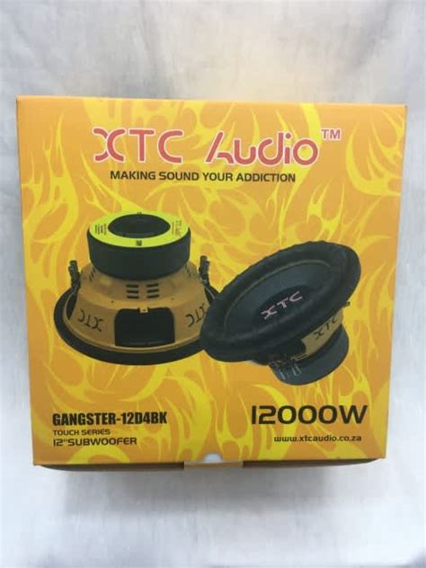 Subwoofers And Enclosures Gangster 12000w Dvc Xtc 12inch Car Subwoofer