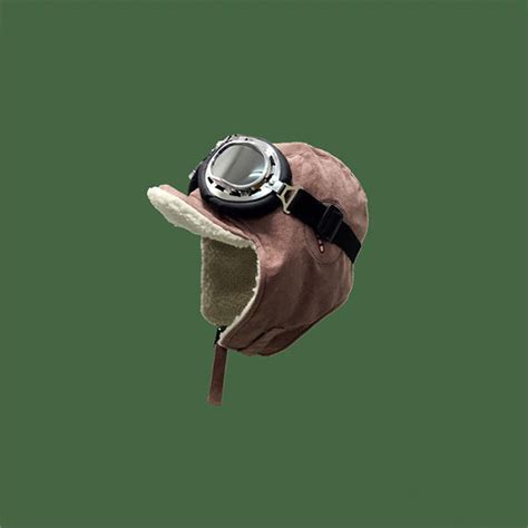 Brown fur russian aviator hat ski caps leather trapper hat w earflap. Pilot Hat With Goggles - ApolloBox