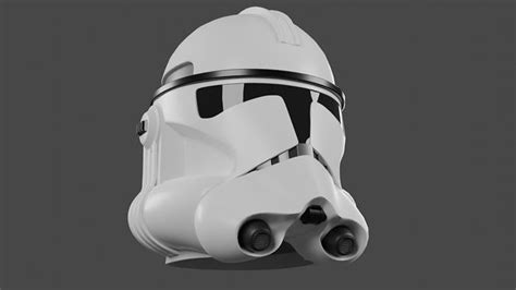 3d Model Star Wars Clone Trooper Helmet Vr Ar Low Poly Cgtrader