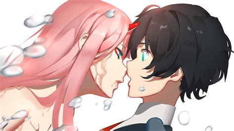 Find hd wallpapers for your desktop, mac, windows, apple, iphone or android device. darling in the franxx black hair hiro pink hair zero two ...