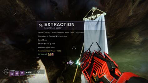 Destiny 2 Extraction How To Complete The Masterlegend Lost Sector