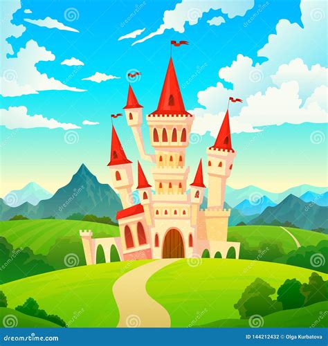 Castle Landscape Palace Fairytale Kingdom Magical Towers Medieval