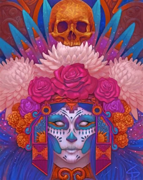 Sugar Skull Paint By Number Paint By Numbers Uk