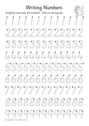 ‘Writing Numbers’ Formation Worksheets – 10-20 (SB5015) - SparkleBox
