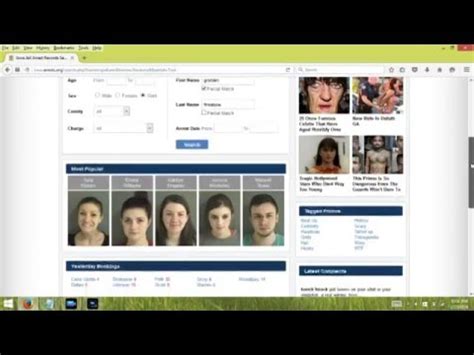 You will need to search by name and state, and you will be able to see the watermarked mugshot of the person you are looking for if it is available. Free Arrest Records & Mugshots - YouTube
