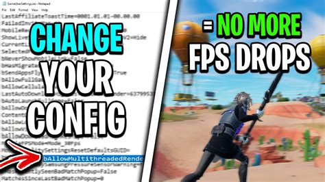Fix Fortnite Fps Drops By Changing This Config Setting Season 4