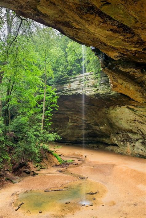 Ash Cave Waterfall Hocking Hills State Park State Parks Waterfall