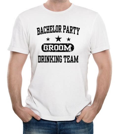 Bachelor Party Groom Drinking Team Best Man T Shirt Wedding Etsy