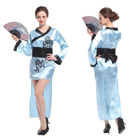 Sexy Japanese Traditional Kimono Cosplay Woman Halloween Costume Female Adult Pajamas Carnival