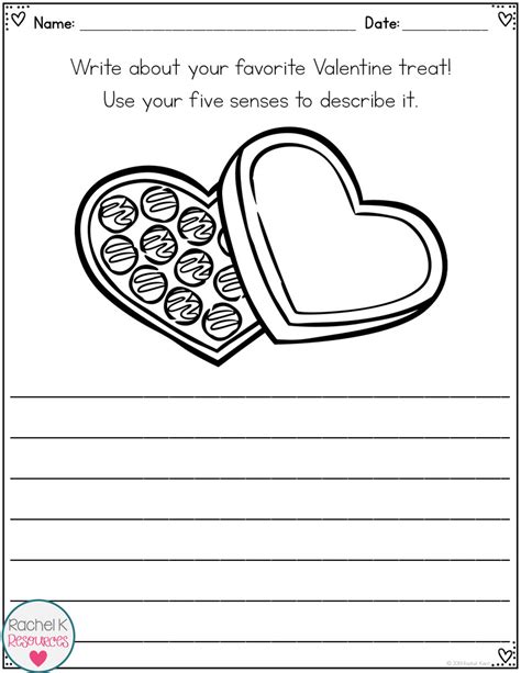 Valentines Day Writing Activities Writing Activities Valentines