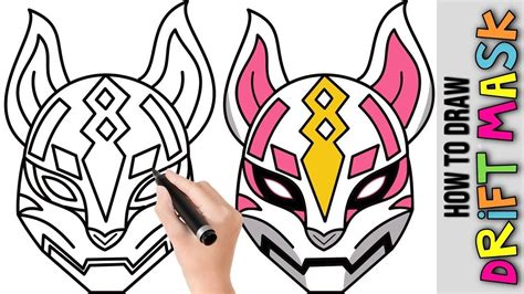 How To Draw Drift Mask Fortnite Cute Easy Drawing Tutorial For