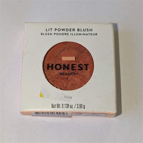 The Honest Company Makeup Honest Beauty Talcfree Lit Powder Blush Foxy Peachy Coral Pearl
