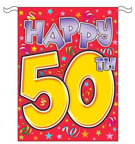 50th birthday banner clip art