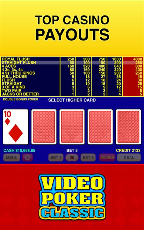 Bvs video poker provides you with statistical analysis for any hand you can play. Video Poker Classic - Android Apps on Google Play