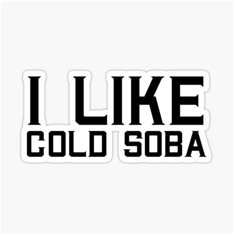 Pegatina Cold Soba Funny Todoroki Soba Meme Deliciosa Receta Coreana