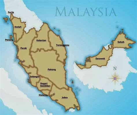 Map Of Malaysia Hd Maps Of The World