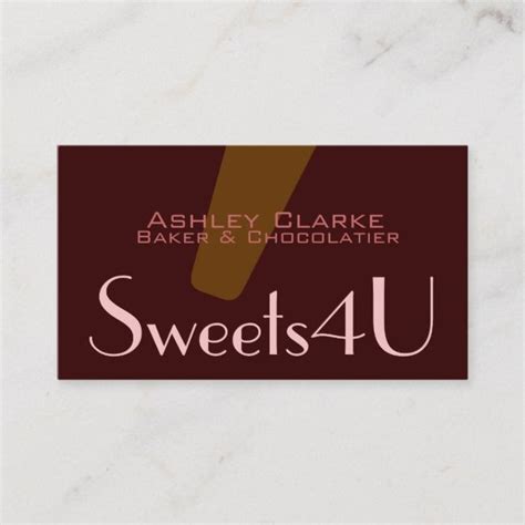 Bakery Chocolatier Customizable Business Card Zazzle