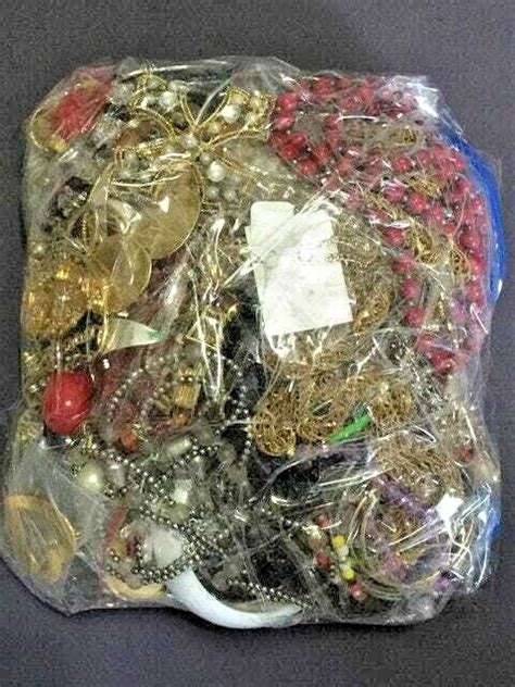 Repurpose Craft Jewelry Lot 1 Pound Bag Beads Chains Gem