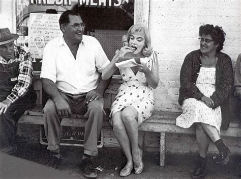 Marilyn Taking A Lunch Break During Filming Of The Misfits Marilyn Marilyn Monroe