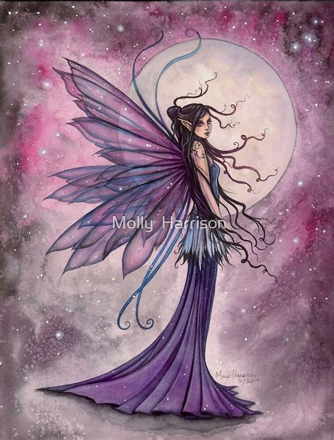 Starlit Amethyst Celestial Fairy Fantasy Art By Molly Harrison By