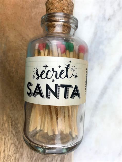 Apothecary Vintage Seasonal Christmas Secret Santa Matches Small Be Made