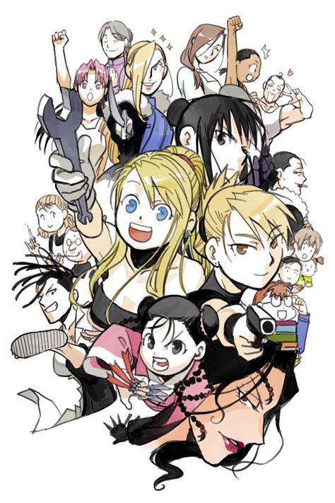 Winry Rockbell Riza Hawkeye Lust Olivier Mira Armstrong May Chang